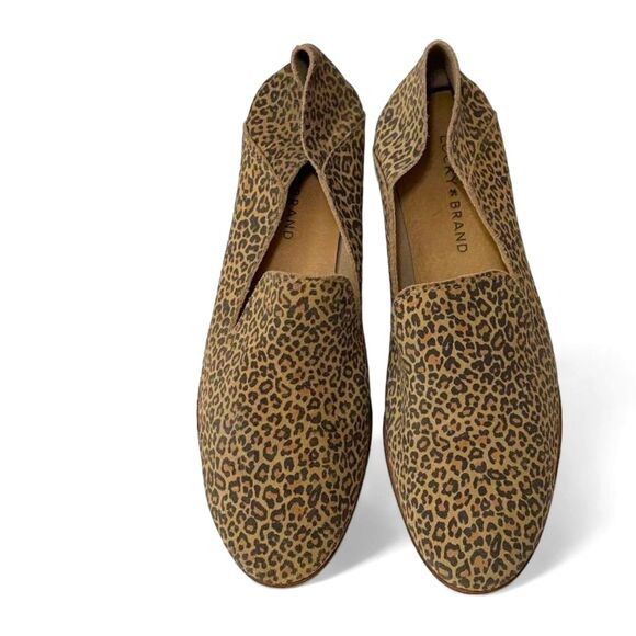 LUCKY BRAND Cahill Cheetah Print Soft Suede Leather Flats 9.5 - Picture 1 of 7